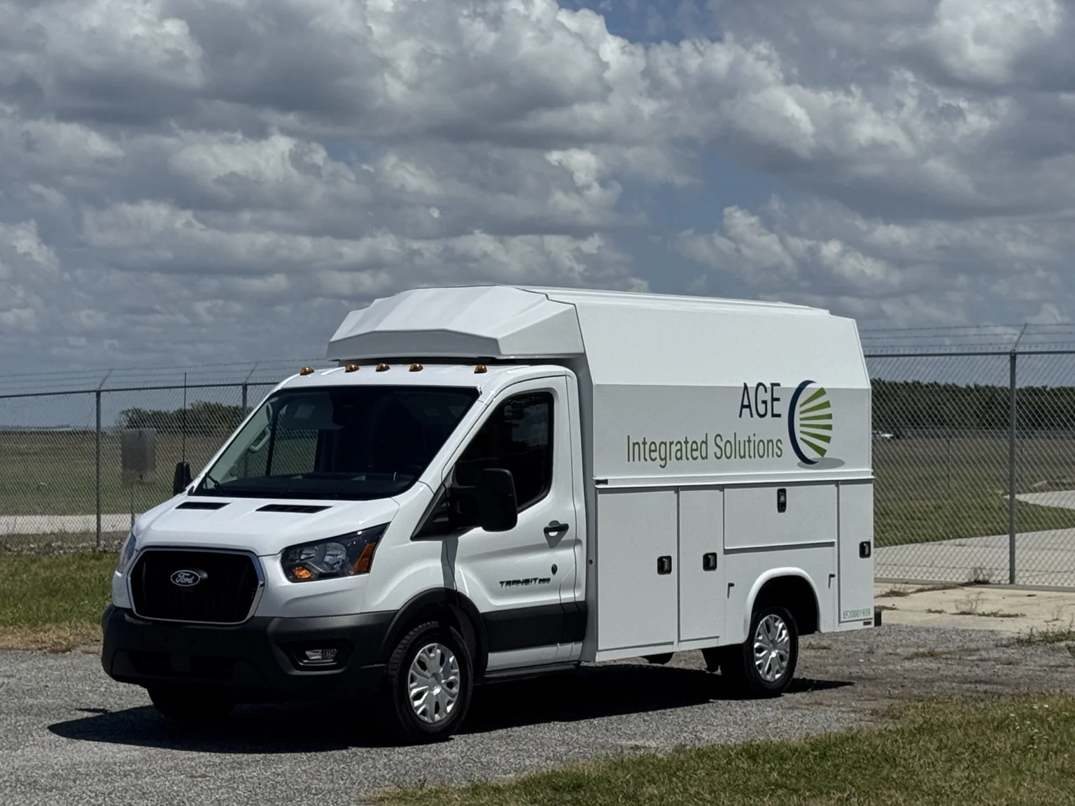 AGE field-service truck supporting a secure airport project