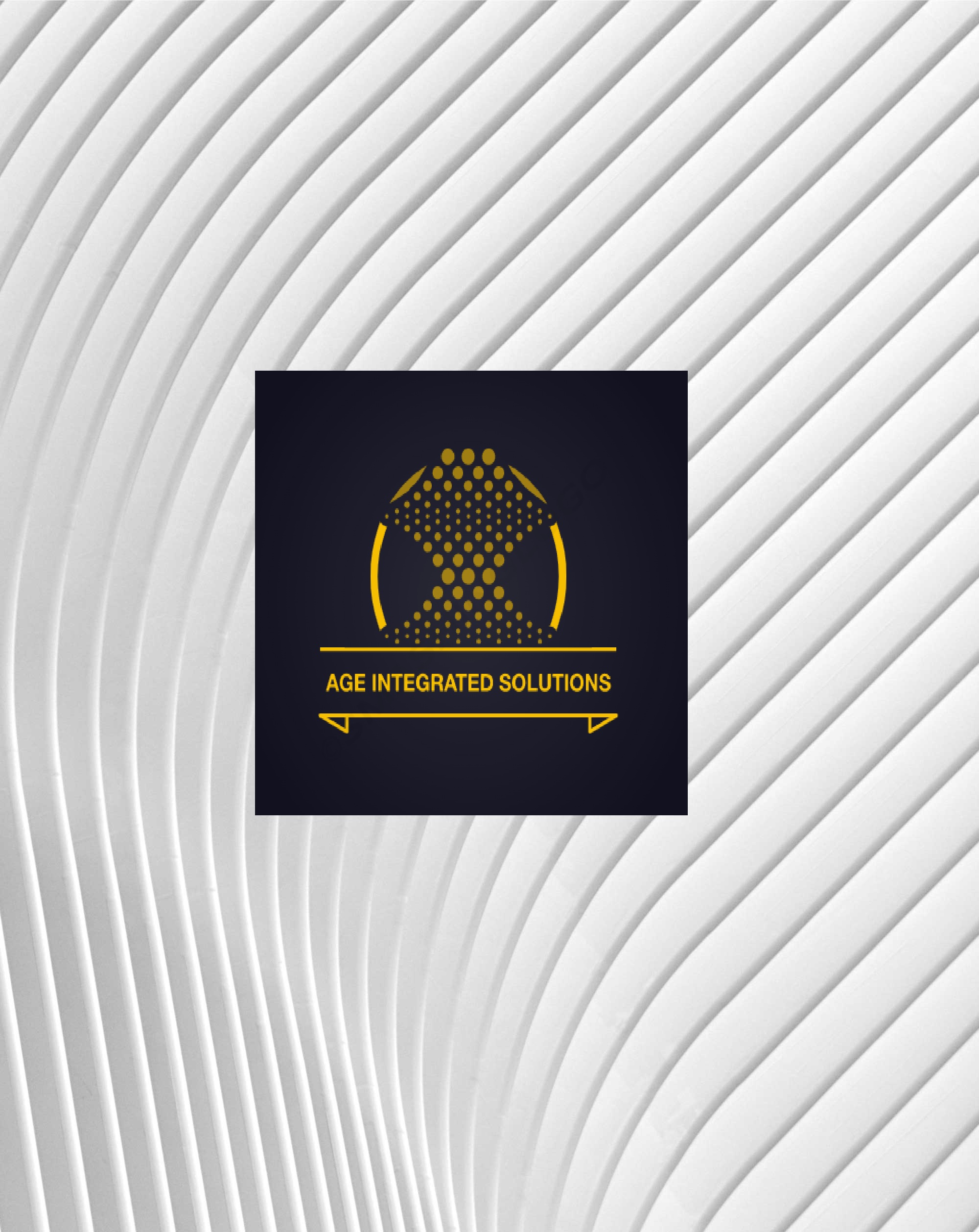 AGE Integrated Solutions emblem on a white architectural background